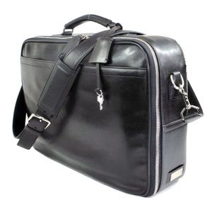 Coach Leather Zip Around Briefcase Commuter Crossbody